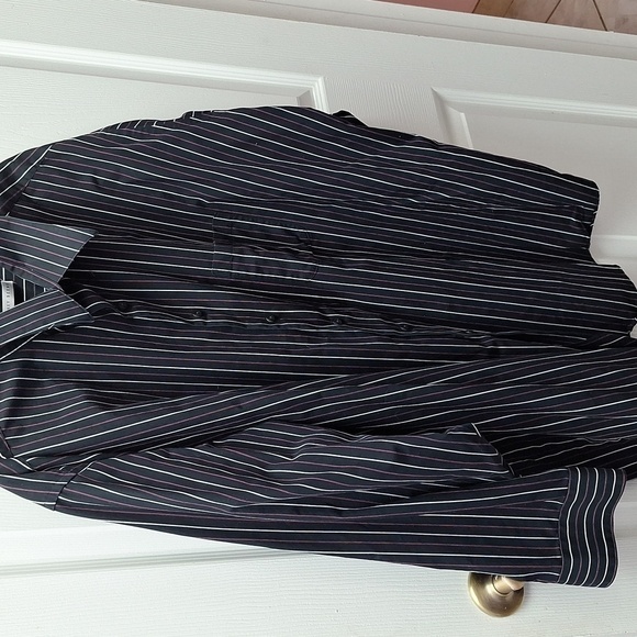 F mens Geoffry Beene long sleeve button down dress shirt 19 Big. EUC - Picture 1 of 5